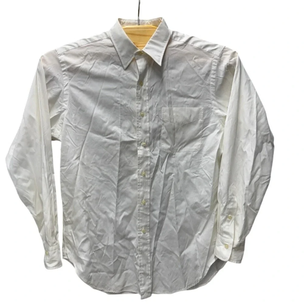 Polo Ralph Lauren Andrew White Pinpoint Oxford Shirt Mens 16 34/35 Cotton